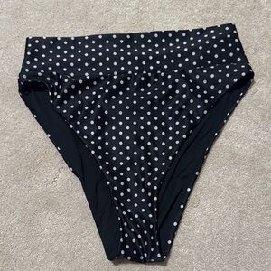Aerie high cut cheeky polka Dot Swim Bottoms
